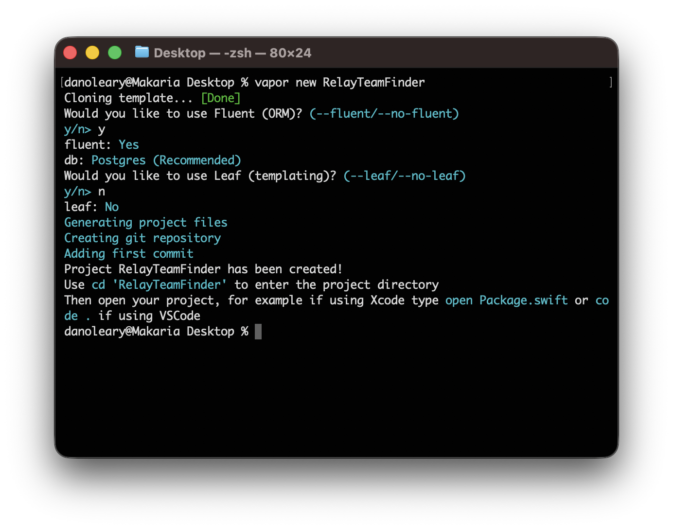 Image of Terminal and Fluent set up.